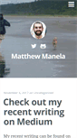 Mobile Screenshot of matthewmanela.com